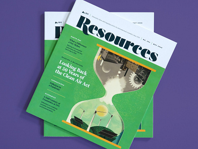 Resources Magazine article cover earth day editorial environment feature layout magazine renewable energy research science