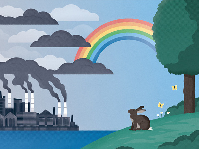 Reducing Greenhouse Gas Emissions animal butterfly climate change conservation editorial emissions greenhouse gases nature rabbit rainbow science wildlife
