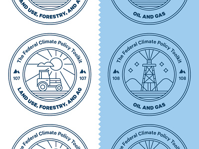 Climate Policy Badges badge climate change editorial energy environment farm icon line icon magazine oil science stamp tractor