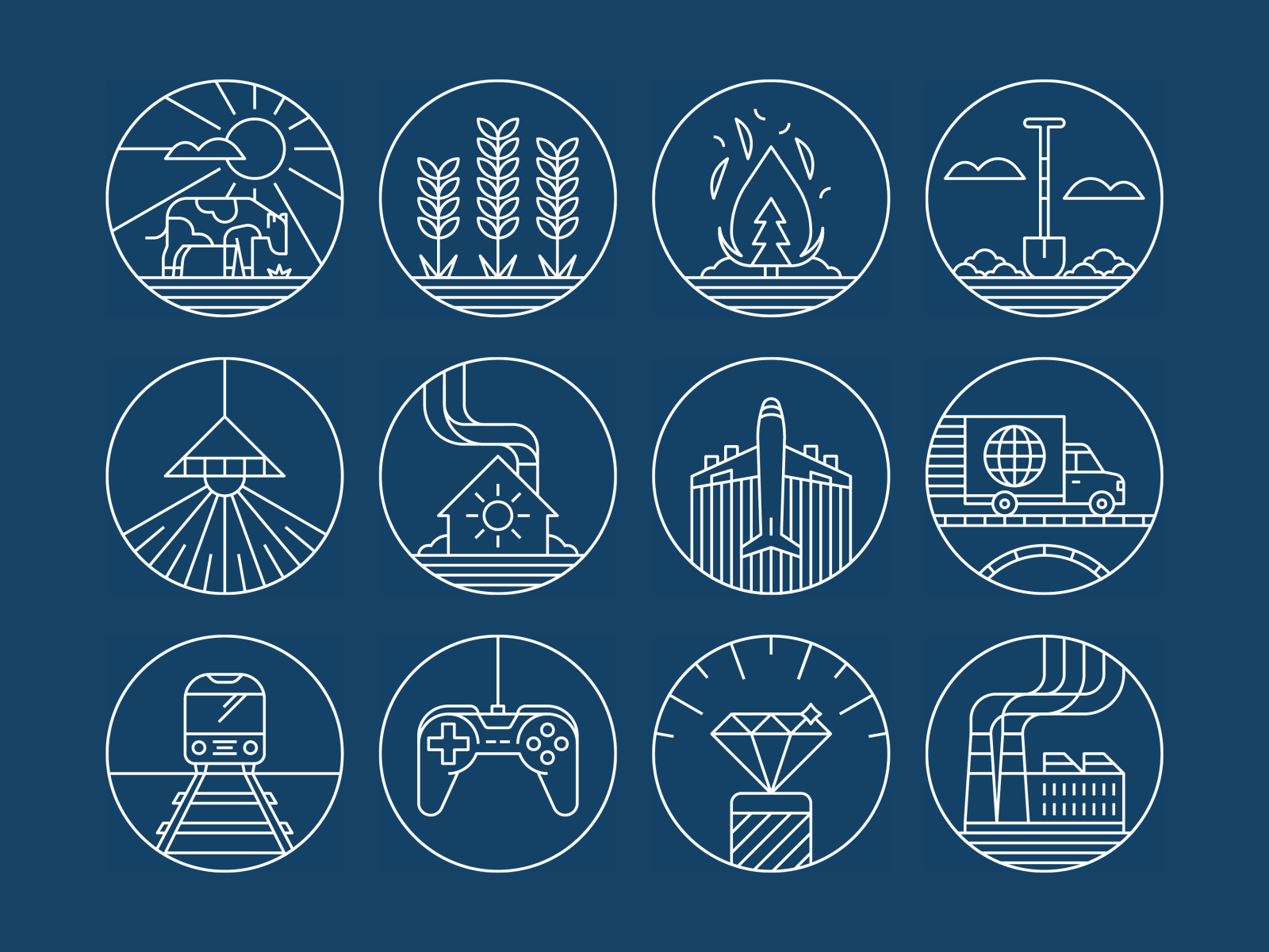 Greenhouse Gas Emissions Icons By James Round On Dribbble