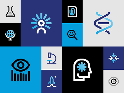 Frontiers Icon Library gradient icon icon library icon set iconography research science ui ux