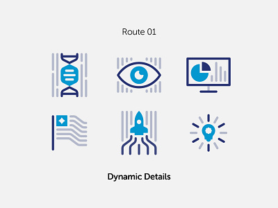 Frontiers Icons - Route 01 branding icon icon set icons process research science ui ux