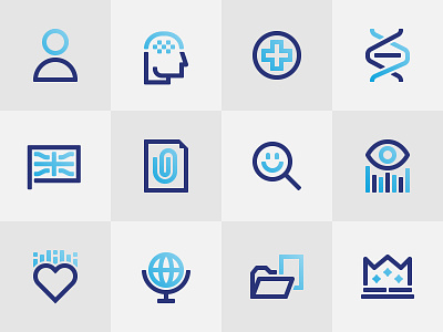 Frontiers Icons branding icon icon set iconography rebrand research science ui ux