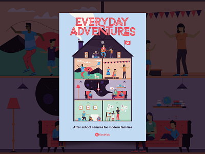 Everyday Adventures... adventure art campaign fun hobby house kid music poster reading space tent