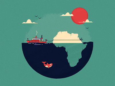 No 7 - The outrageous plan to haul icebergs to Africa africa boat editorial ice iceberg science sea sun vectober water whale
