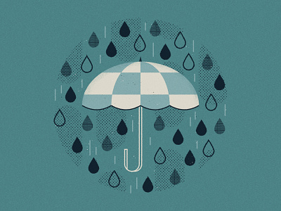 It's raining, it's pouring... bad drop pattern rain umbrella water weather wet