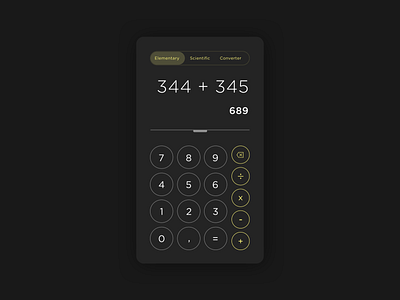 004 - Calculator app calculate calculator calculator app calculator ui clean clean ui concept daily ui challenge dark design inspiration minimalist mobile simple ui web