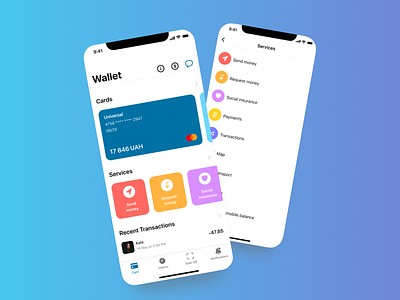 Banking App app appdesign banking bankingapp design designer dribbblers interface iosapp mobileapp moneymanager ui uiux