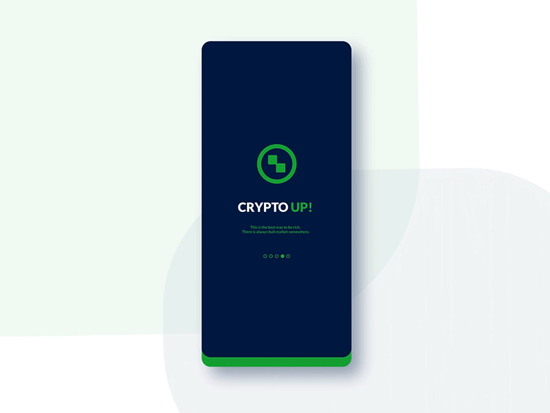 CryptoUP! - mobile app - Animation animation animation app app app concept app ui cryptocurrency app ethereum finance app minimalist trend trending trendy design ui ux ui design ux design