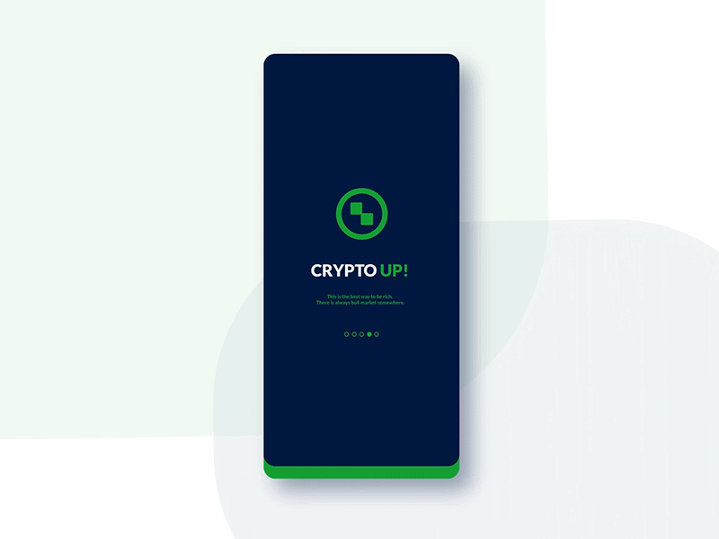 CryptoUP! - mobile app - Animation