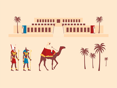 Valley of the Kings Illustrations app cartoon character characterdesign egypt faraon game game design illustraion illustration art illustrator landing page minimalist travel traveling trends trendy ui ux website