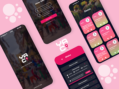 Event app app design event events heart music ux web