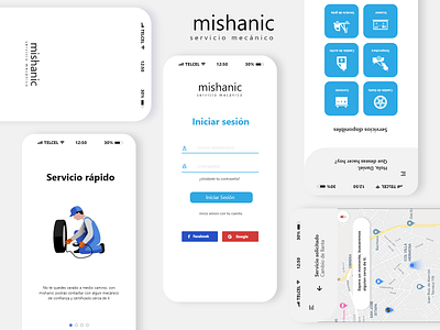 Servicio Mecanico app design icon mechanic typography ui ux