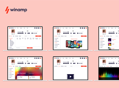 WINAMP REDESIGN app design ui ux