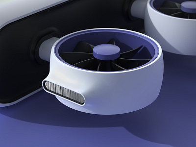 VORTEX - Sound Waves Device 3d behance clean design drone drone design industrial industrial design modeling product product design render rendering