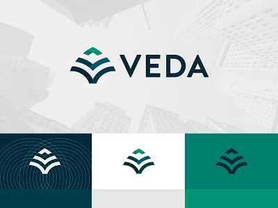 Veda Branding brand identity branding geometric logo logomark symbol