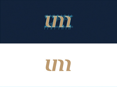 UM Monogram branding logo logo grid logomark monogram um