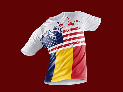 American flag t-shirt design