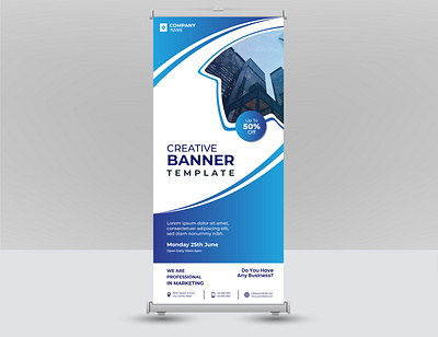 Roll-Up graphic design illustrator indesign roll up banner