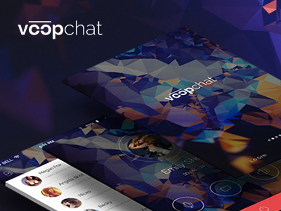 VoopChat Mobile Chat android chat flat ios8 iphone6 mobile ui ux voopchat whatsapp