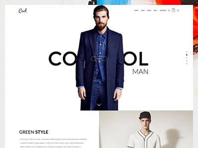 Cool Man features interaction product shop shop page ui ux web website
