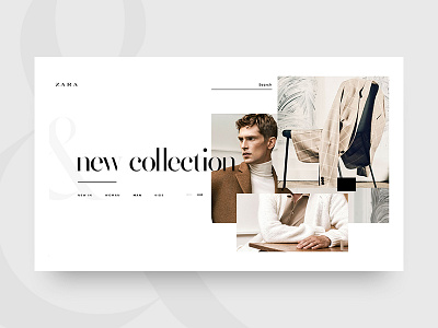 Zara New Collection clean creative ecommerce fashion inspiration logancee minimal re design shop site unique
