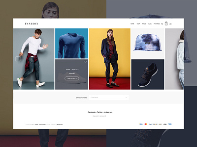 Fashion features interaction page product shop ui ux web website