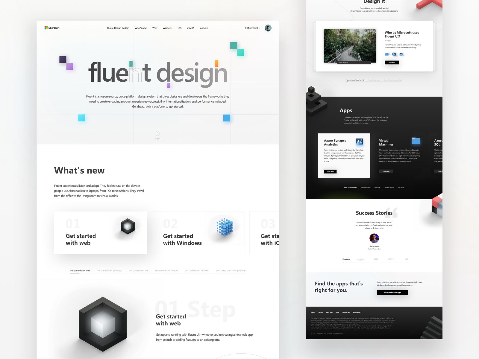 Fluent Landing Page by Dmitriy Stepanenko on Dribbble