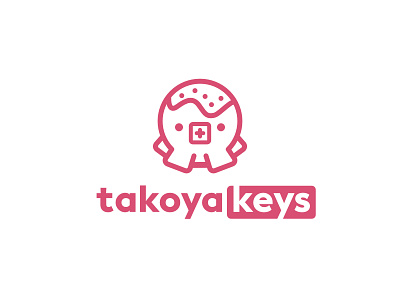 Takoyakeys keyboard logo takoyaki