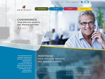 Montridge Homepage redesign