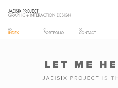 Portfolio header header homepage portfolio