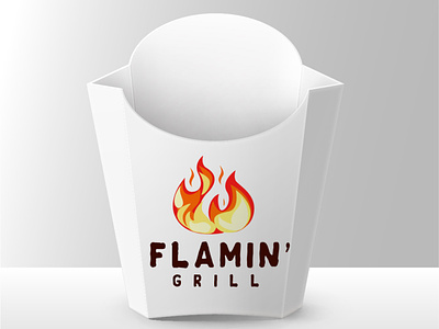 FLAMIN GRILL LOGO branding graphic design logo