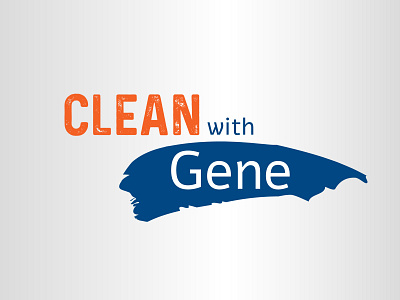 Clean with Gene Cleaning Service Logo branding logo