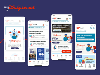 myWalgreens App UI