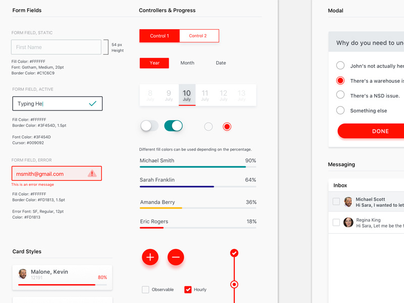 Mobile UI Kit mobile style guide ui ui kit