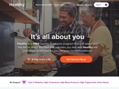 Healthy Website Homepage