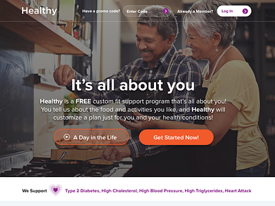 Healthy Website Homepage