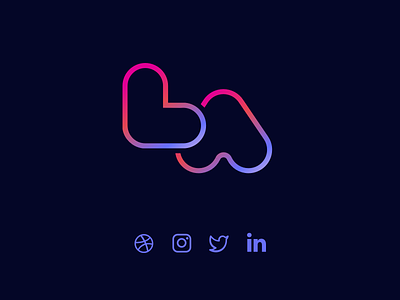 Lindsay Logo branding gradient logo portfolio