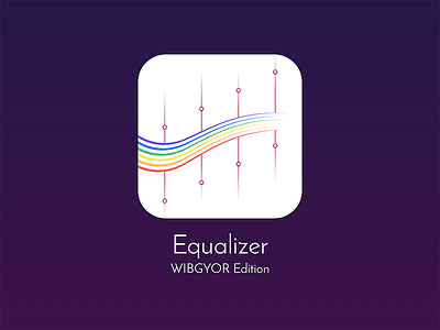 Equalizer Icon - WIBGYOR Edition