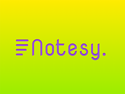 Notesy - Note taking app logo logo note notesy text