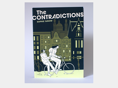 The Contradictions Book Cover amsterdam cartoon comic comics design graphic novel green illustration limited palette