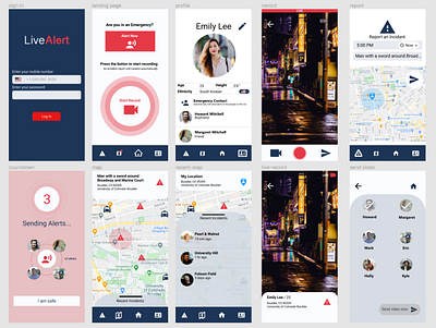 LiveAlert app ui mobile mobile app mobile design mobile ui
