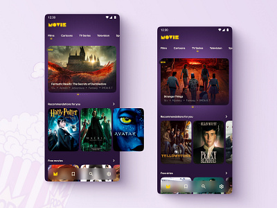 Movie App design figma logo ui ux