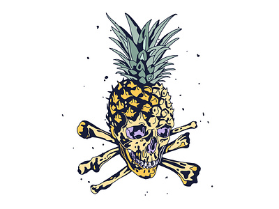 Illustration for Tom Hardy/Reorg Charity apparel charity clothing drawing fightwear fruit graphic hollywood illustration logo nemanja bogdanov pineapple print sketch skull skulls t shirt tattoo tattoo flash tom hardy