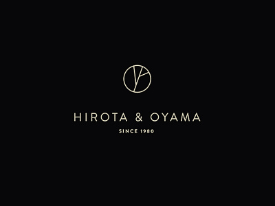 "Hirota & Oyama" Gastropub Logo bar gastropub izakaya japan japanese logo print restaurant retro typography vintage wordmark