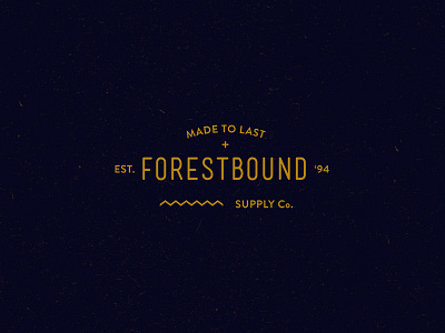 "Forestbound" - Typography