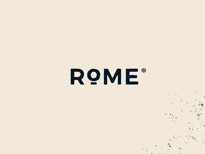 "Rome" Wordmark bold company font illustration lettering logo music rome simple typography vintage wordmark