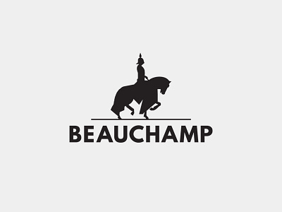 "Beauchamp" Logo beauchamp bold knight logo masculine minimal modern noble simple strong typography wordmark