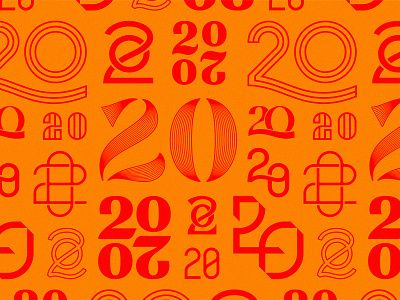 20s on 20s 2020 customtype icon lines logo mark monoline numbers type typography years