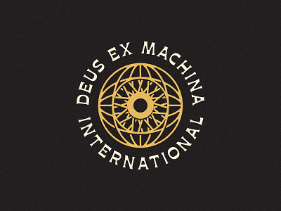 Deus Ex Machina - Entry 3 badge branding design deus deusexmachina eye icon identity logo mark retro tshirt type typography vintage wheel